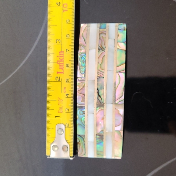 Vintage Abalone Hair Clip - Picture 6 of 7